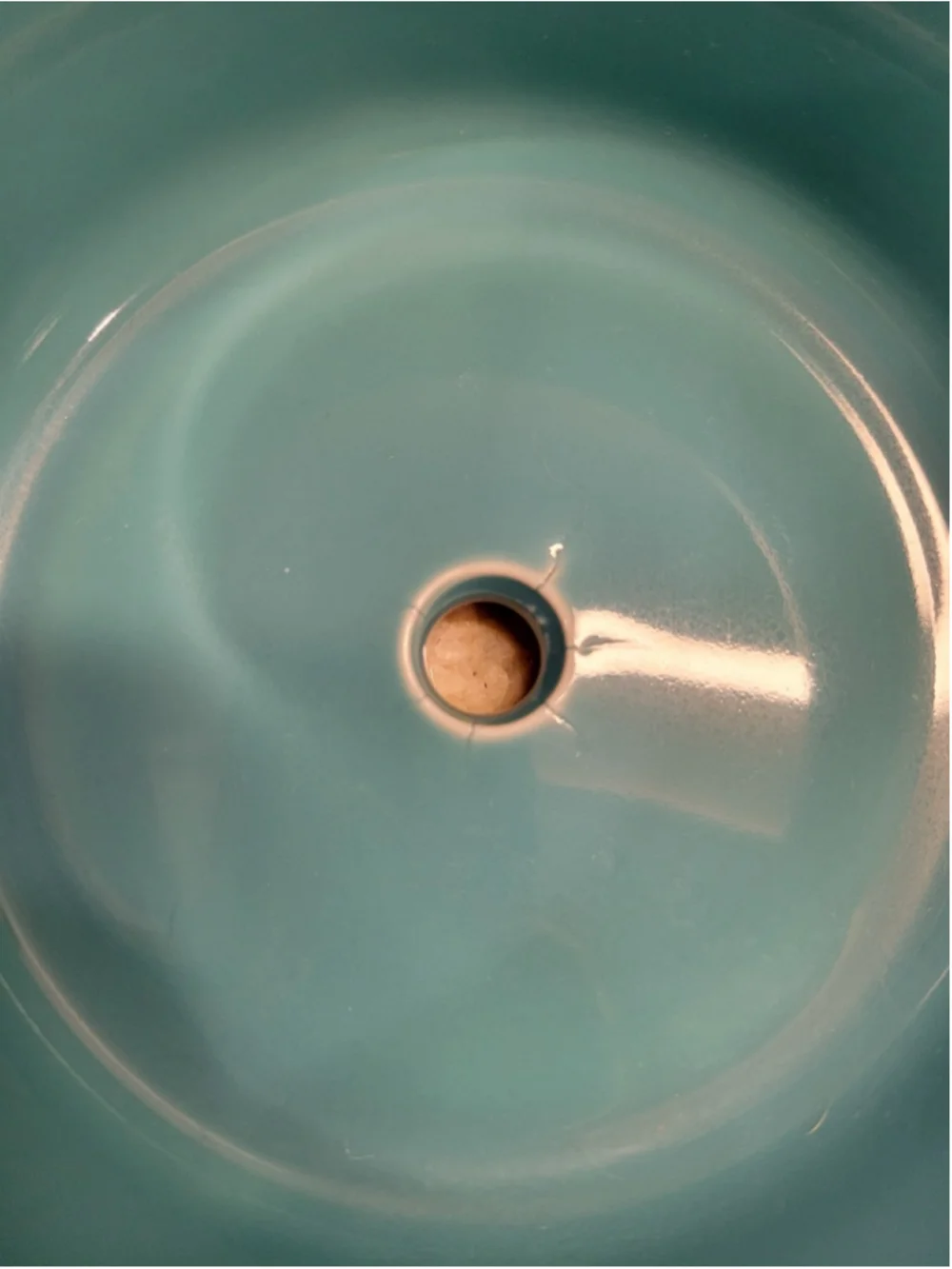 Fiesta Ware Turquoise Flower Pot Planter USA Ceramic Drain Hole Firing Cracks